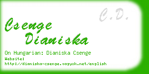 csenge dianiska business card